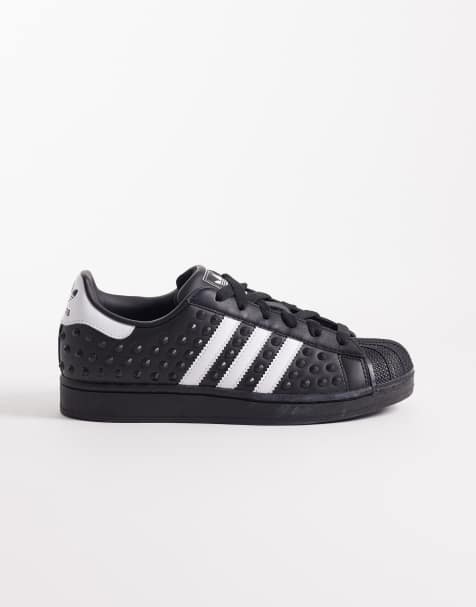 adidas Originals - Superstar II - Sorte sneakers med nitter - view 1