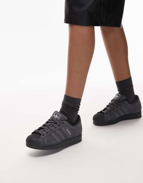adidas Originals – Superstar II – Szare buty sportowe z ozdobnymi przeszyciami - view 1
