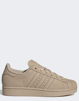 adidas Originals Superstar II trainers in beige-Green