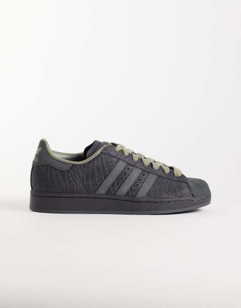 adidas Originals Superstar II trainers in black and grey - view 1