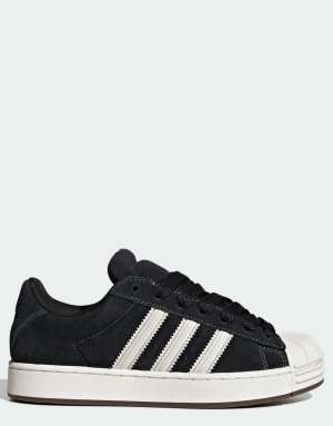 adidas Originals Superstar II trainers in black and white
