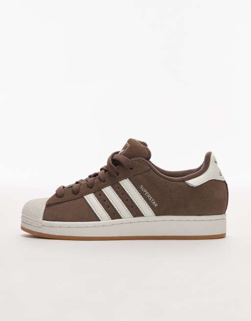 adidas Originals Superstar II trainers in brown