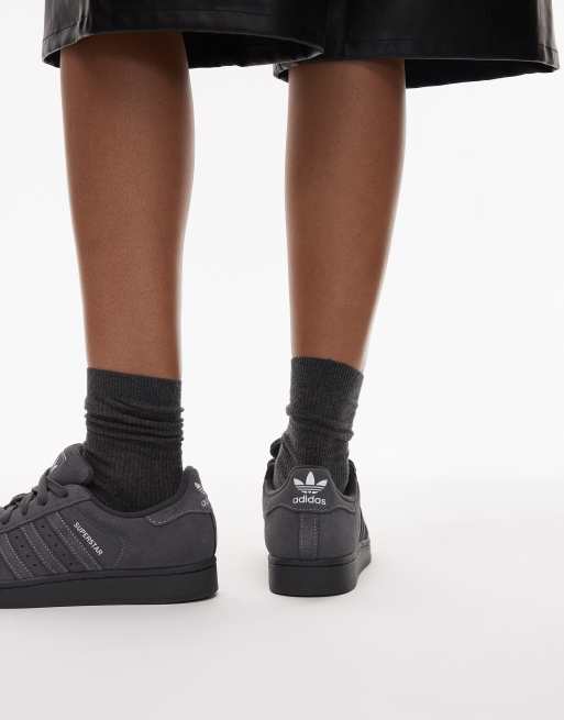adidas Originals Superstar II trainers in grey with stitch detail | ASOS