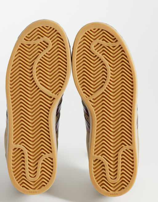 adidas Originals Superstar II trainers in light brown and burgundy | ASOS
