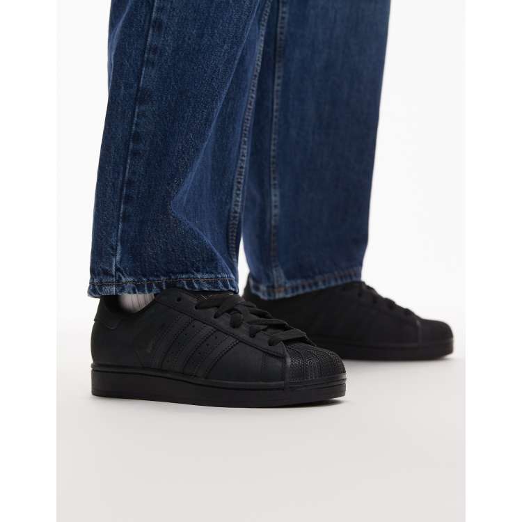 adidas gazelle silver green womens Adidas Superstar Adv - Black Suede /White main image 1