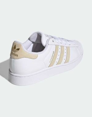 adidas Originals Superstar II trainers in white and beige
