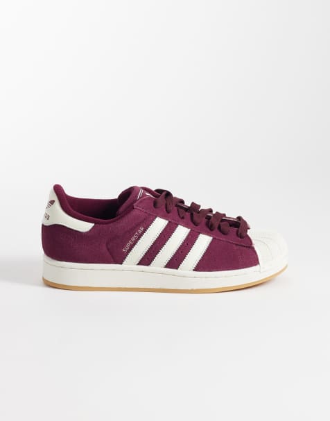 adidas Originals – Superstar II – Vinröda sneakers - view 1