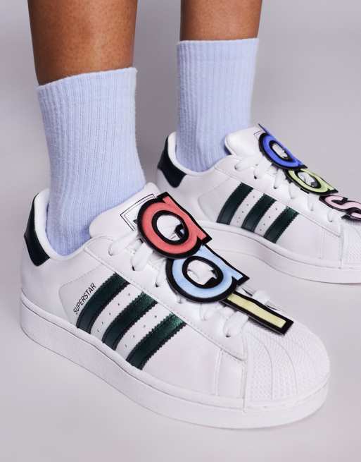 adidas Originals Superstar II x Jeremy Scott sneakers in white | ASOS