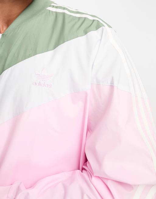 adidas Originals Superstar jacket in pink and green ASOS