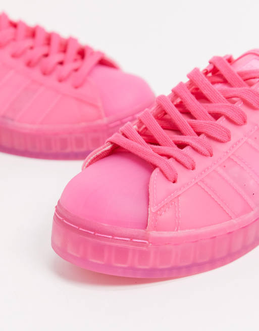 Adidas superstar damen top neon pink