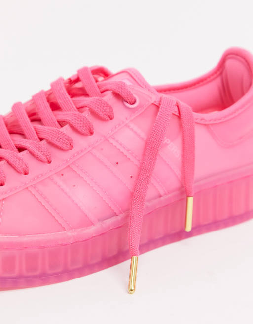 adidas Originals Superstar Jelly sneakers in semi solar pink ASOS