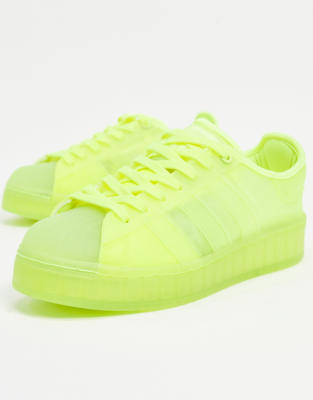 Adidas Originals Superstar Jelly Sneakers In Solar Yellow In Yellow