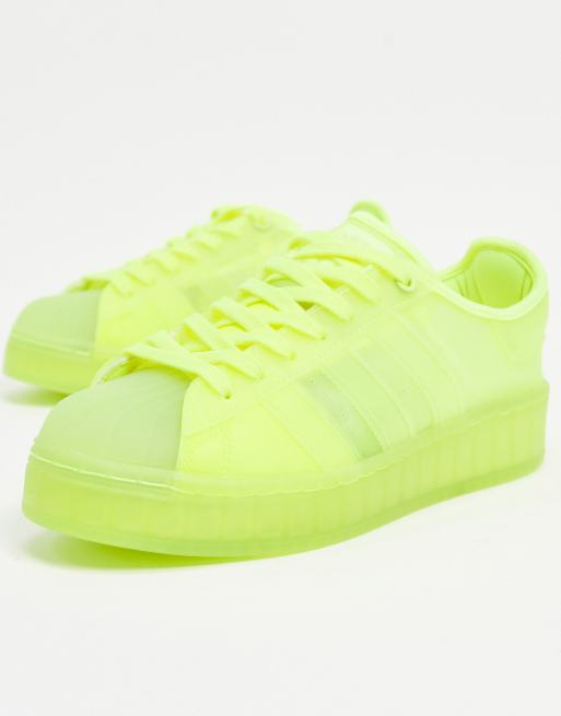 palace x adidas superstar solar yellow