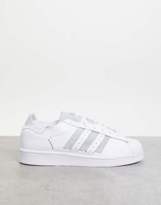 Grey and white on sale superstars