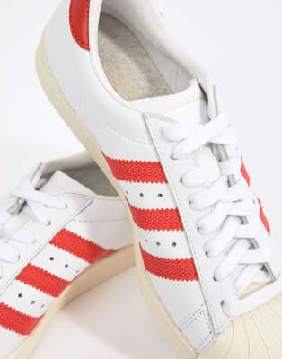 superstar adidas bianche e rosse