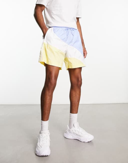 adidas Originals Superstar shorts in blue and yellow | ASOS