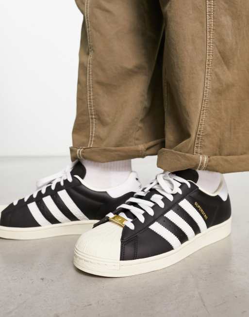 Adidas superstar weiß store schwarz größe 40