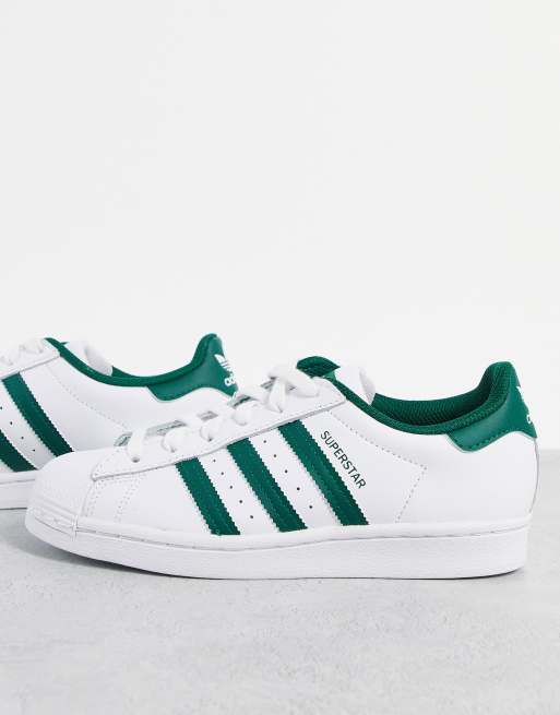 Adidas superstar mit store grünen streifen