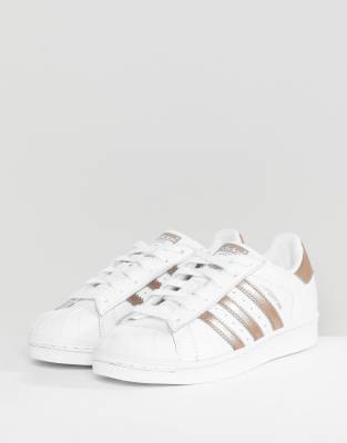 superstar adidas rosegold