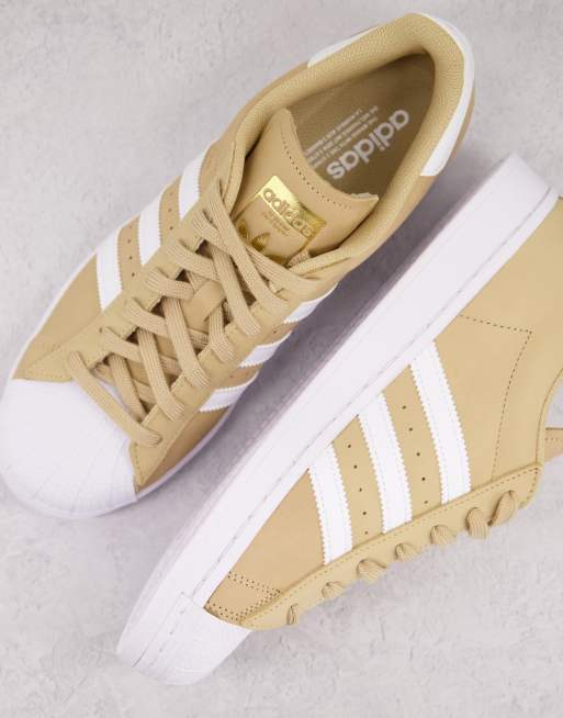 adidas Originals Superstar Sneaker in Beige ASOS