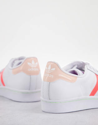 superstar adidas bianche e rosa