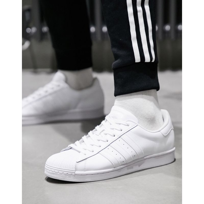 Uomo Activewear adidas Originals - Superstar - Sneakers bianco triplo