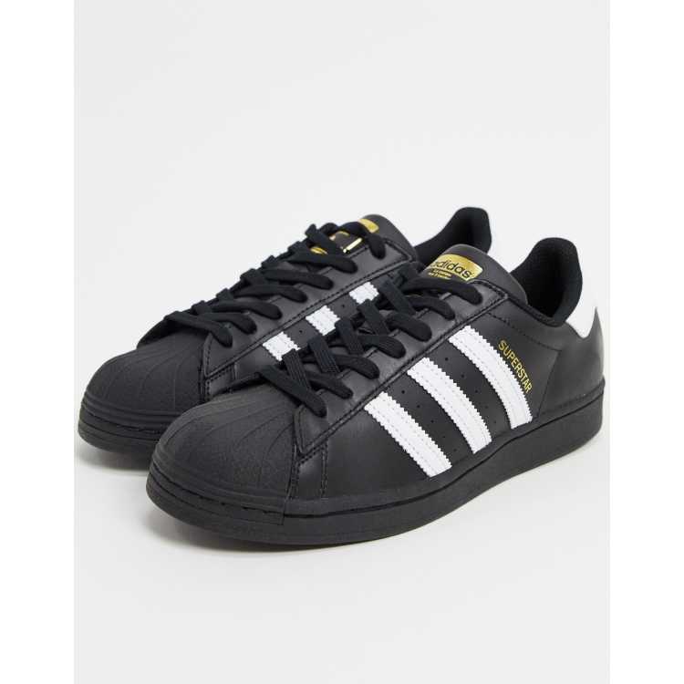 Adidas Originals Women's Superstar Shoes, Size 6.5, Black/White