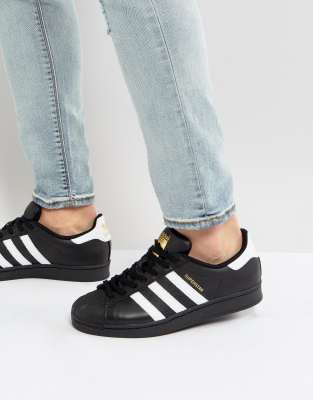 adidas Originals Superstar sneakers in black ASOS