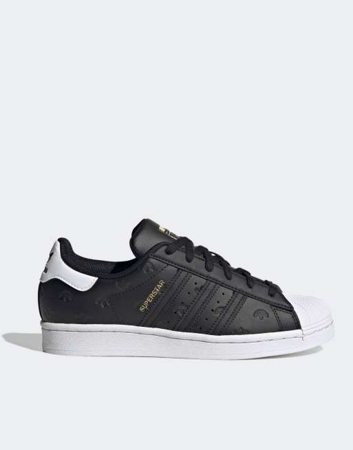 Adidas womens black hot sale tennis shoes