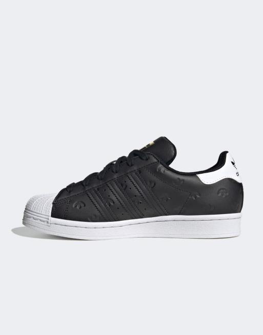 adidas Originals Superstar sneakers in black