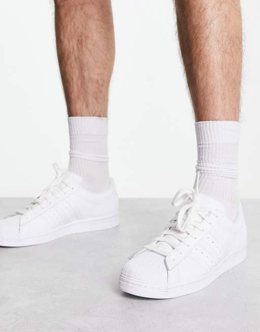 Adidas originals superstar 2025 sneakers in triple white