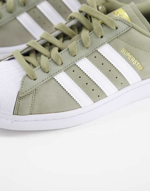 adidas Originals superstar sneakers in khaki