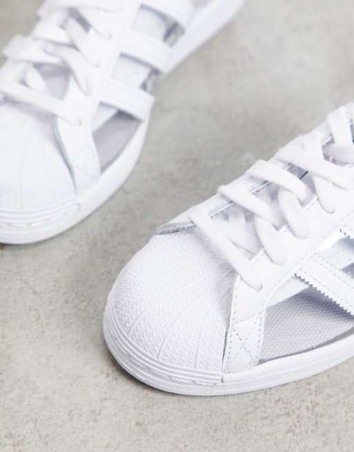 adidas superstar black transparent