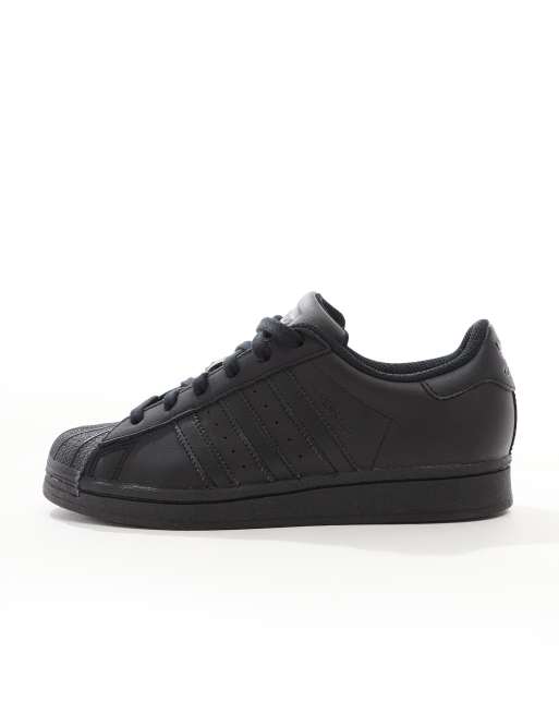 Adidas originals superstar boot luxe trainers 2024 in triple black