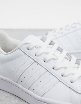 adidas originals superstar trainers in triple white