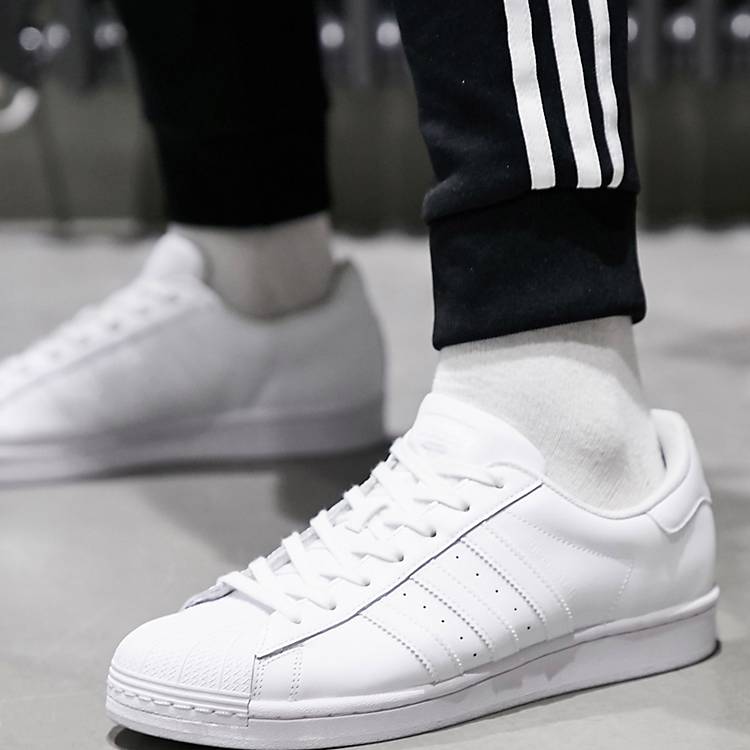 etiquette Neuropathy skirmish adidas Originals Superstar sneakers in triple white | ASOS