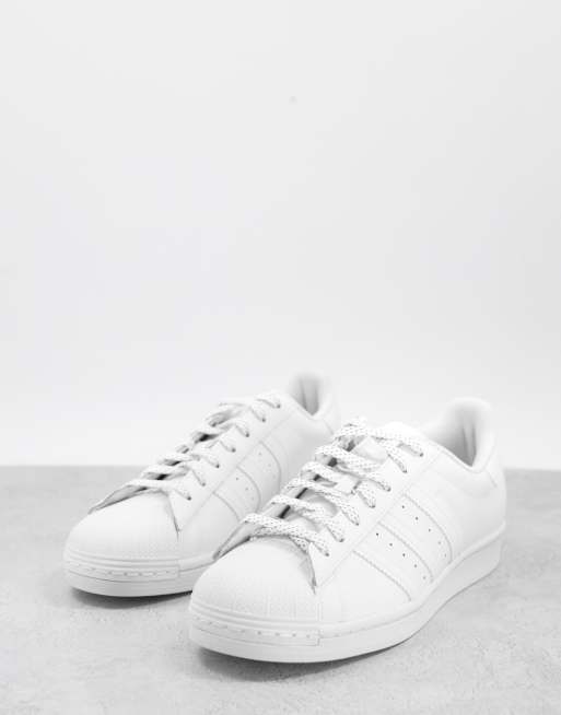 adidas Originals Superstar sneakers in white with lace detail | ASOS