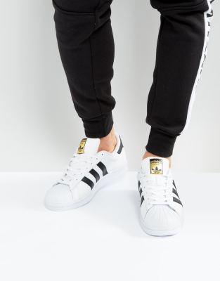 adidas originals superstar sneakers in white