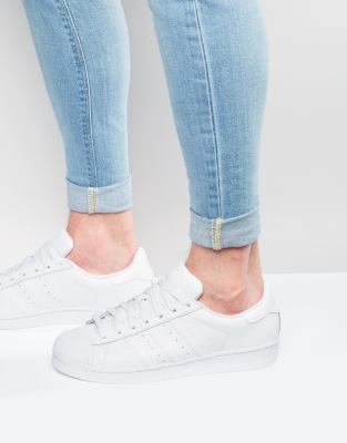 adidas originals superstar sneakers in white