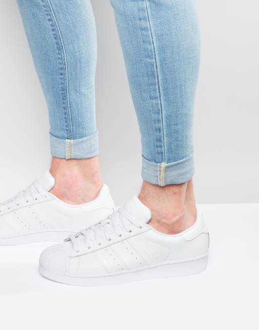 Adidas Originals Superstar Sneakers In White Asos