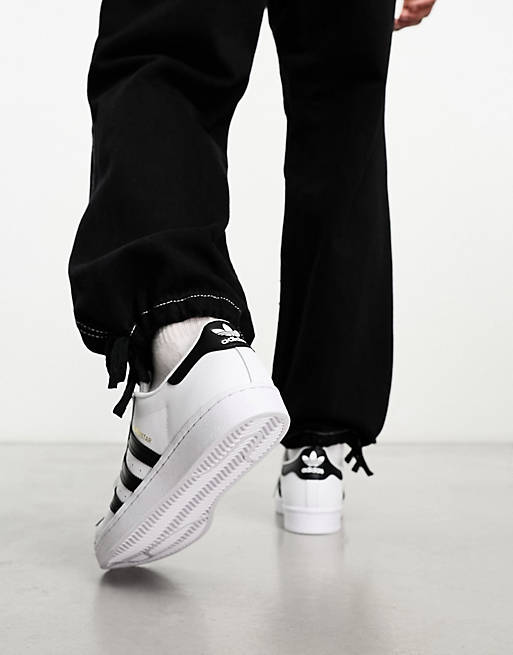 فايبر اوبتك adidas Originals Superstar sneakers in white فايبر اوبتك