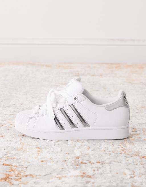 adidas gazelle silver green womens Adidas Superstar Sneaker Wit / Zilver Dames Kicksshop