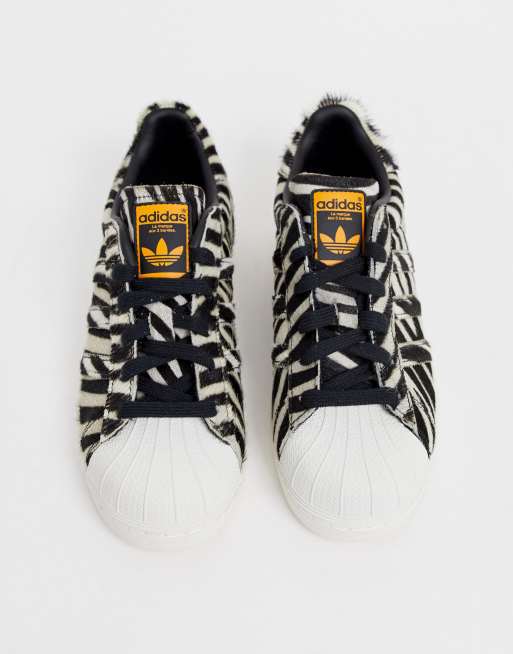 Adidas zebra print hot sale trainers