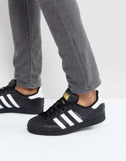 Realistisch het einde Post adidas Originals - Superstar - Sneakers in zwart b27140 | ASOS