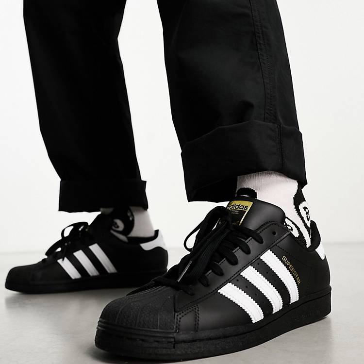 Spin Groenteboer scheren adidas Originals - Superstar - Sneakers in zwart | ASOS