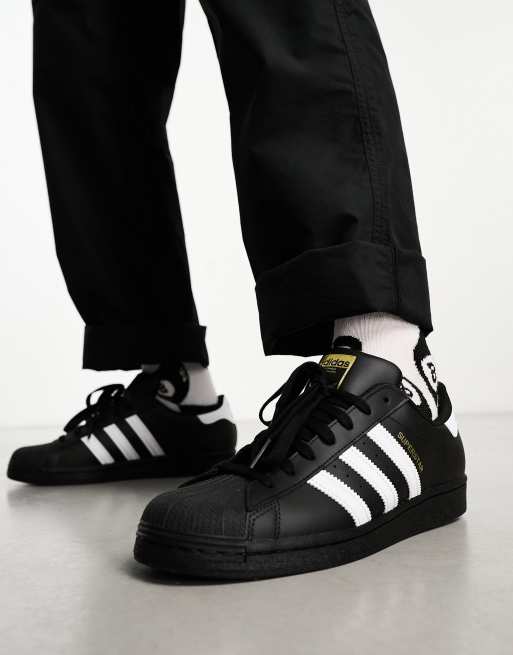 Milieuvriendelijk tint huwelijk adidas Originals - Superstar - Sneakers in zwart | ASOS