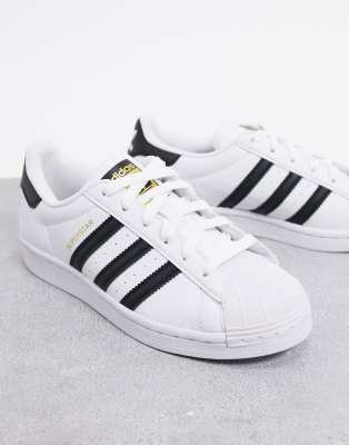 adidas Originals - Superstar - Sneakers vegan bianche e nere-Bianco