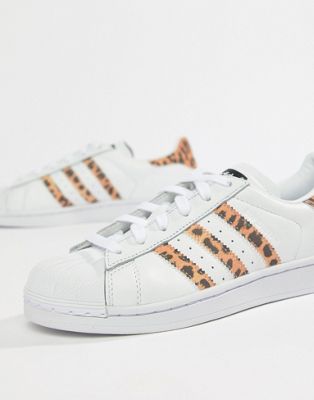 adidas originals superstar leopard sneaker