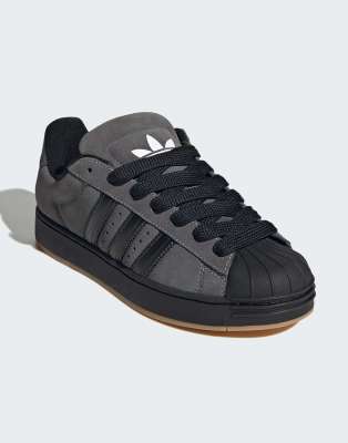 Originals - Superstar St - Schuhe in Grey Five / Core-Schwarz / Gum-Grau Grau 46
