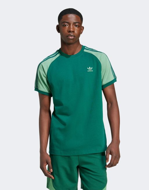 Adidas originals green tshirt on sale